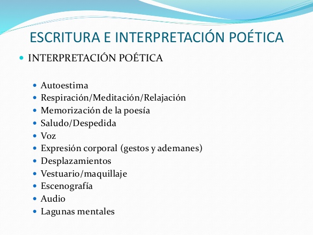 Condiciones para la interpretación poética